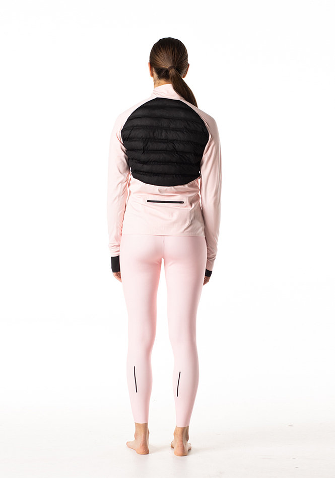ЛОНГСЛИВ С ПУХОВОЙ ВСТАВКОЙ ЖЕНСКИЙ LONG SLEEVE DOWN PUFFER | ROSE QUARTZ