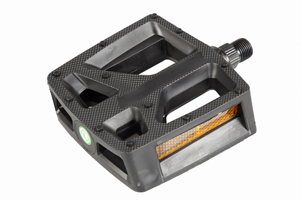 Педали MX-P679 ось 9/16"со светоотражателями, пластиковые черные
