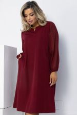 Платье Яркое пламя (бордовое) П12618-25 LT Collection