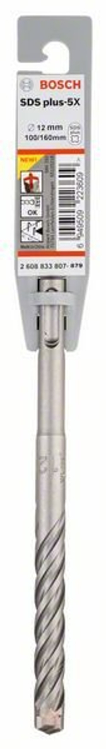 Бур по бетону SDS-plus-5X 12x100x160 мм Bosch 2608833807