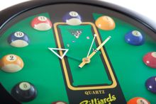 Часы настенные "12 шаров" D32 см (черные), пластик