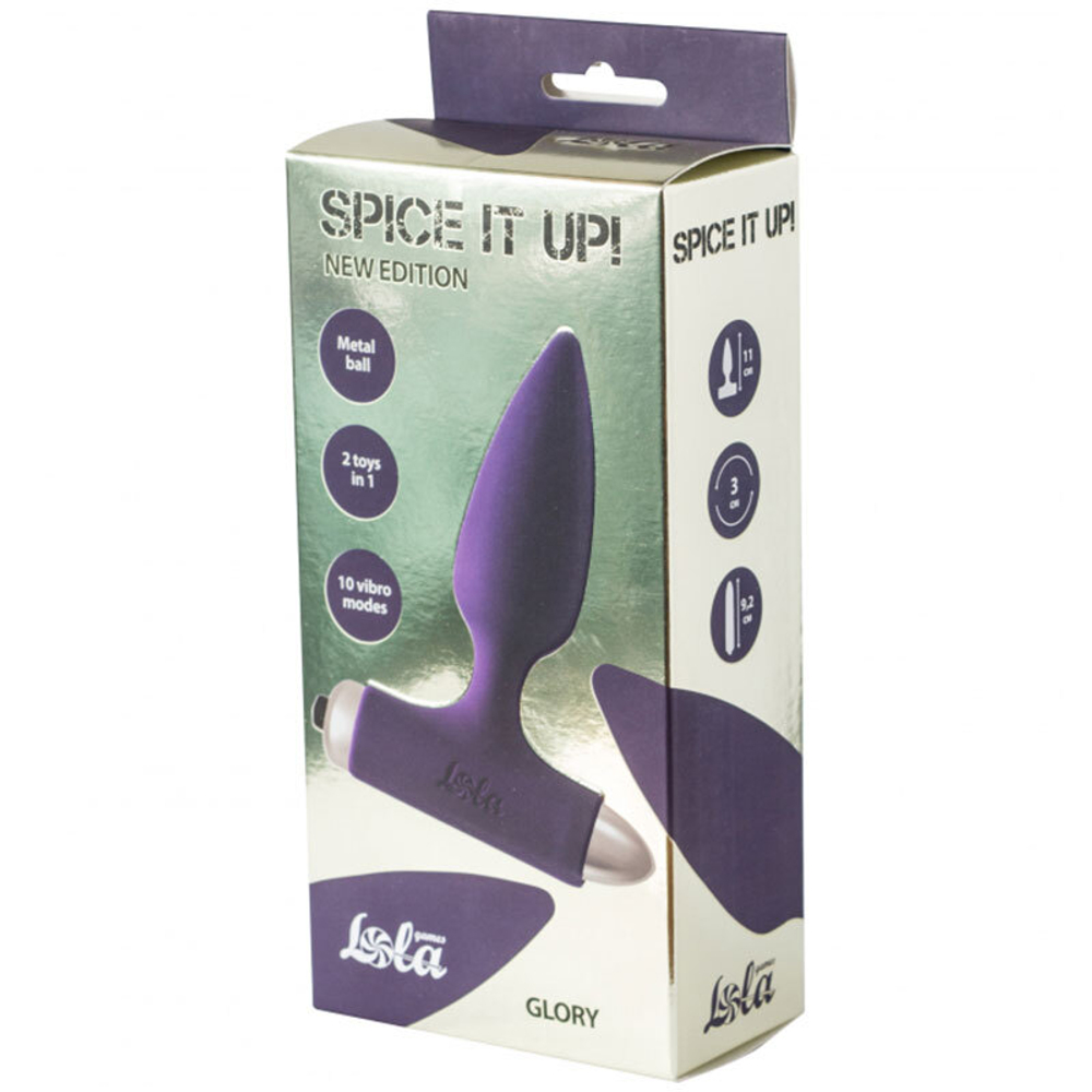 Анальная пробка с вибрацией Spice it up New Edition Glory Ultraviolet 8015-04lola