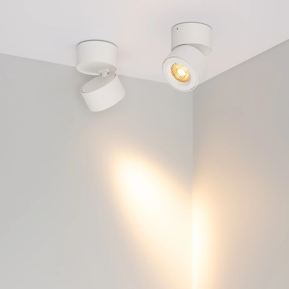 Светильник SP-POINT-SURFACE-R85-12W Warm3200-MIX (WH, 15 deg, 230V) (Arlight, IP20 Металл, 5 лет) 058614