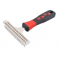 Щетка-грабли NUNBELL д/животных 16х11см двурядные арт.10922-8032 Код270256