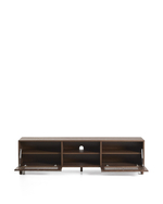 Тумба под ТВ Beyla из ясеня с отделкой под орех