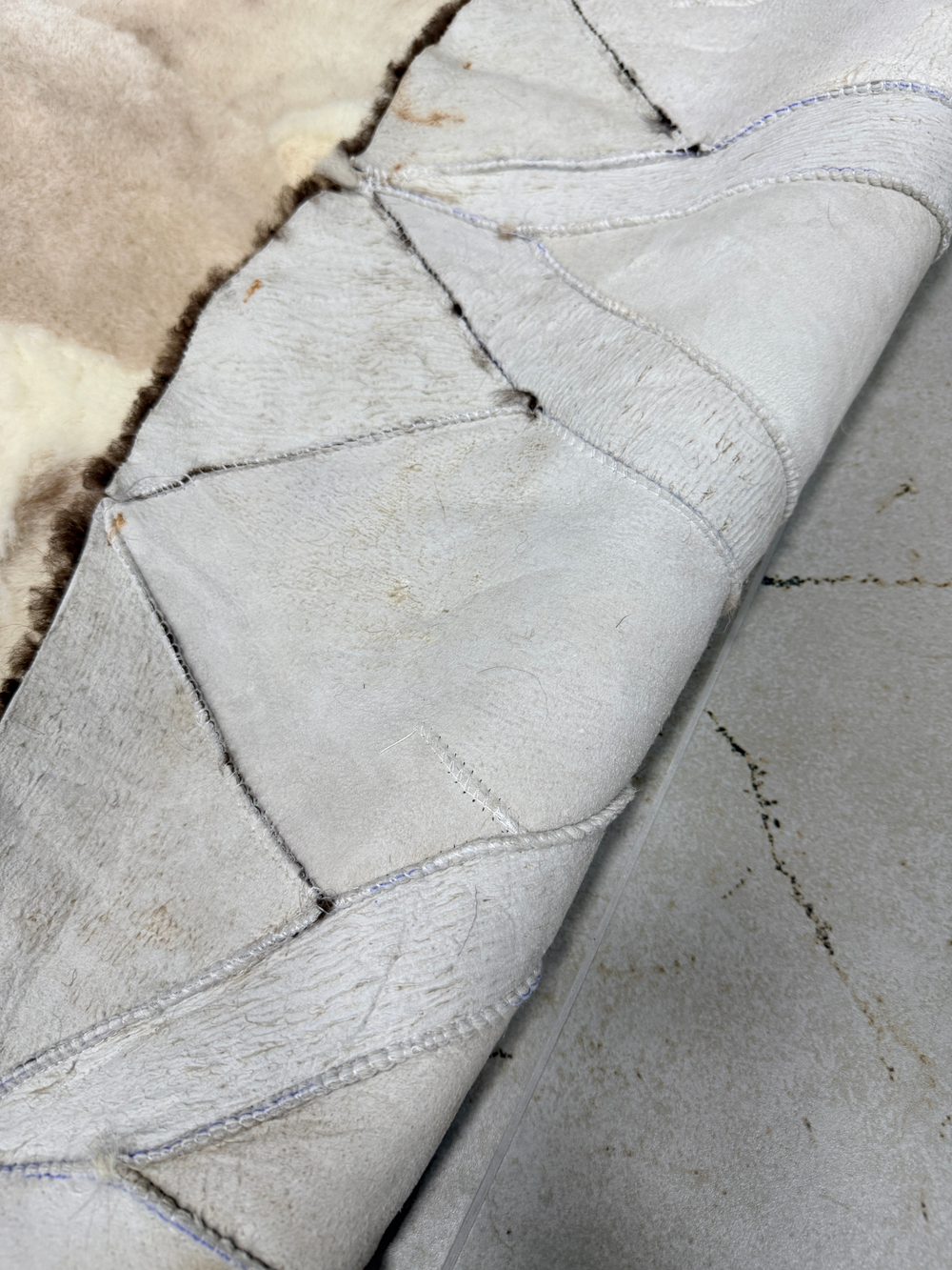 Ковер шкура натуральная овчина меховой