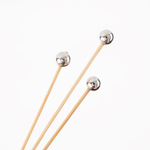 Пики Топперы, Шарики, Серебро, 14 см, 12 шт.