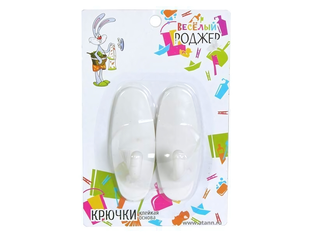 Крючок самоклеящийся 2шт "Веселый роджер"