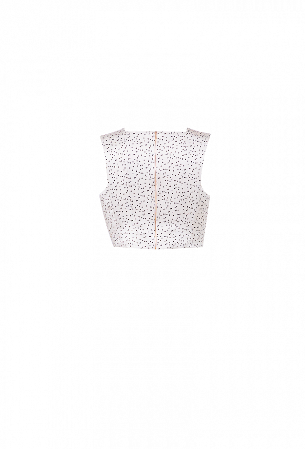 Топ-корсет белый с черным рисунком 05-02-22 SS