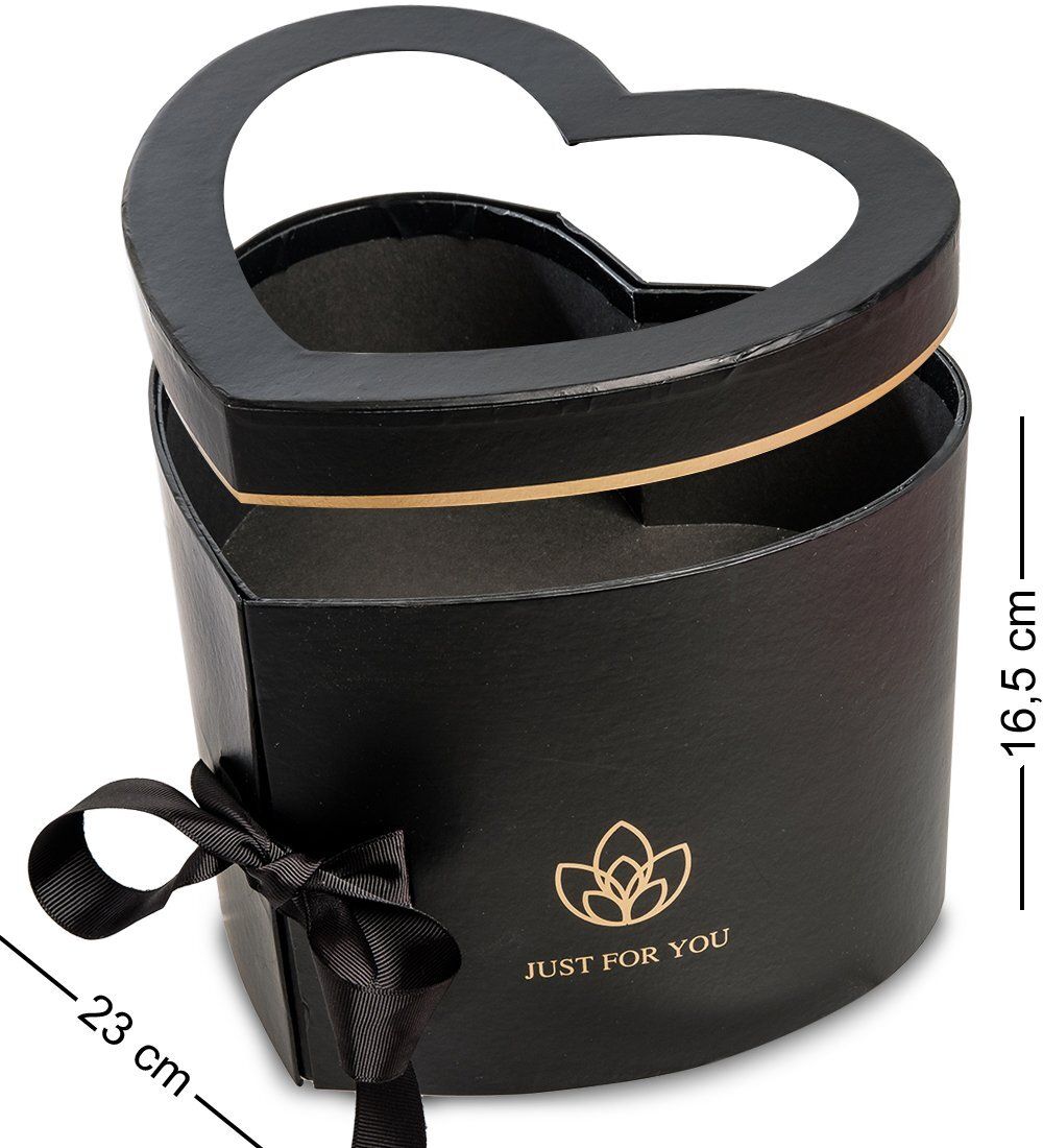 WG-96-D Коробка подарочная «Сердце» цв.черный