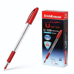 Ручка шариковая U-109 Classic Stick&Grip 1.0, Ultra Glide Technology, красный (Erich Krause)