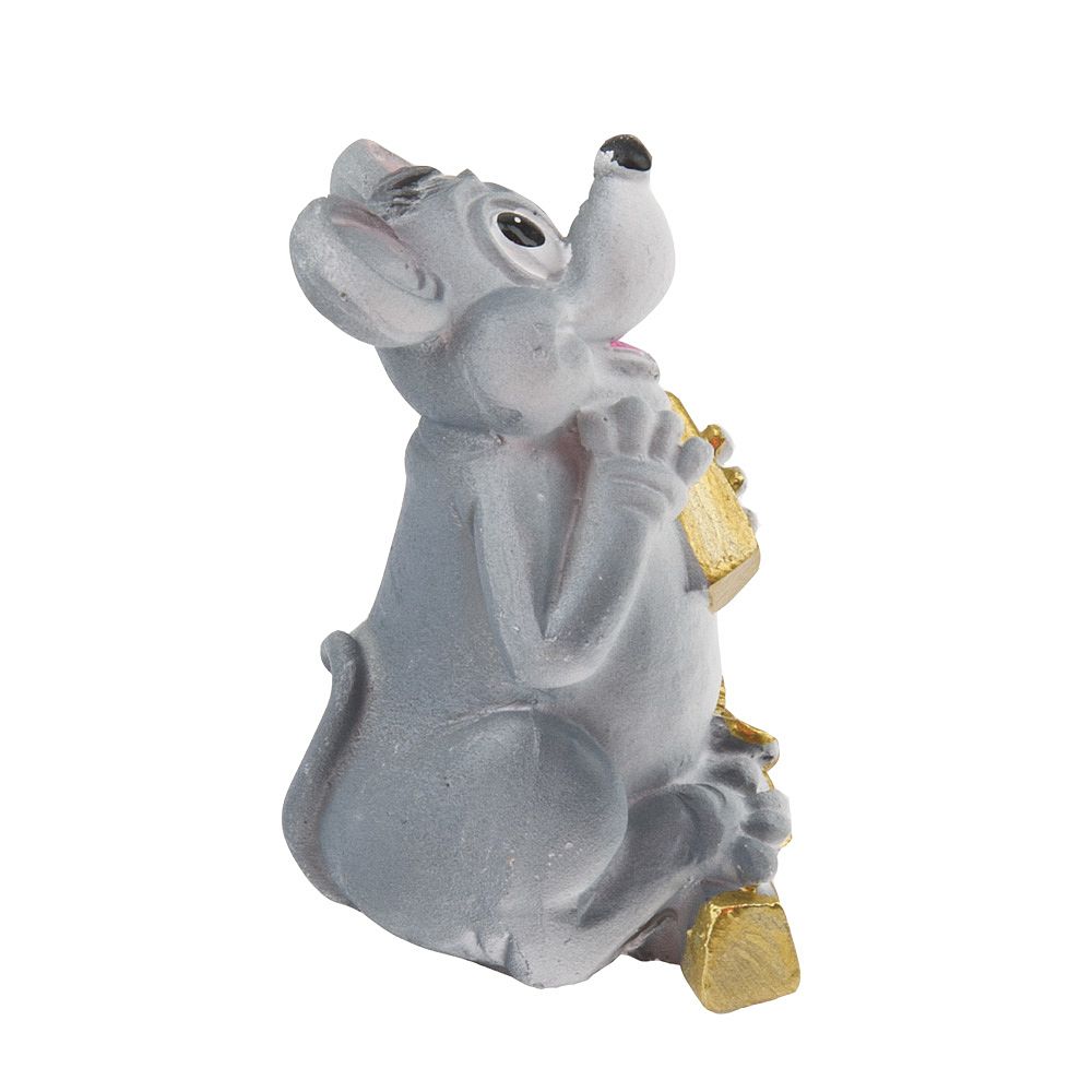 Фигурка декоративная "Крыс богач" 4*4*6см. (2вида) (min8) (транспортная упаковка)