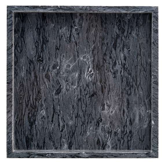 Поднос Marm, 25х25 см, черный мрамор
