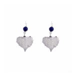 Серьги листья Ester Bijoux Тополь OR1006/34-S/BL BW