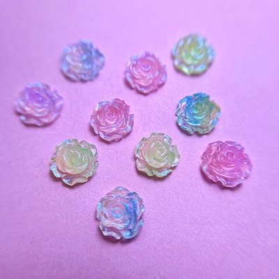 Zoo nail Фигурки объемные для дизайна Цветочки, 1844, 10шт