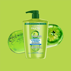 Garnier Fructis Strength & Shine - укрепляющий шампунь для всех типов волос /   1000  ml  / GTIN 3600542556675