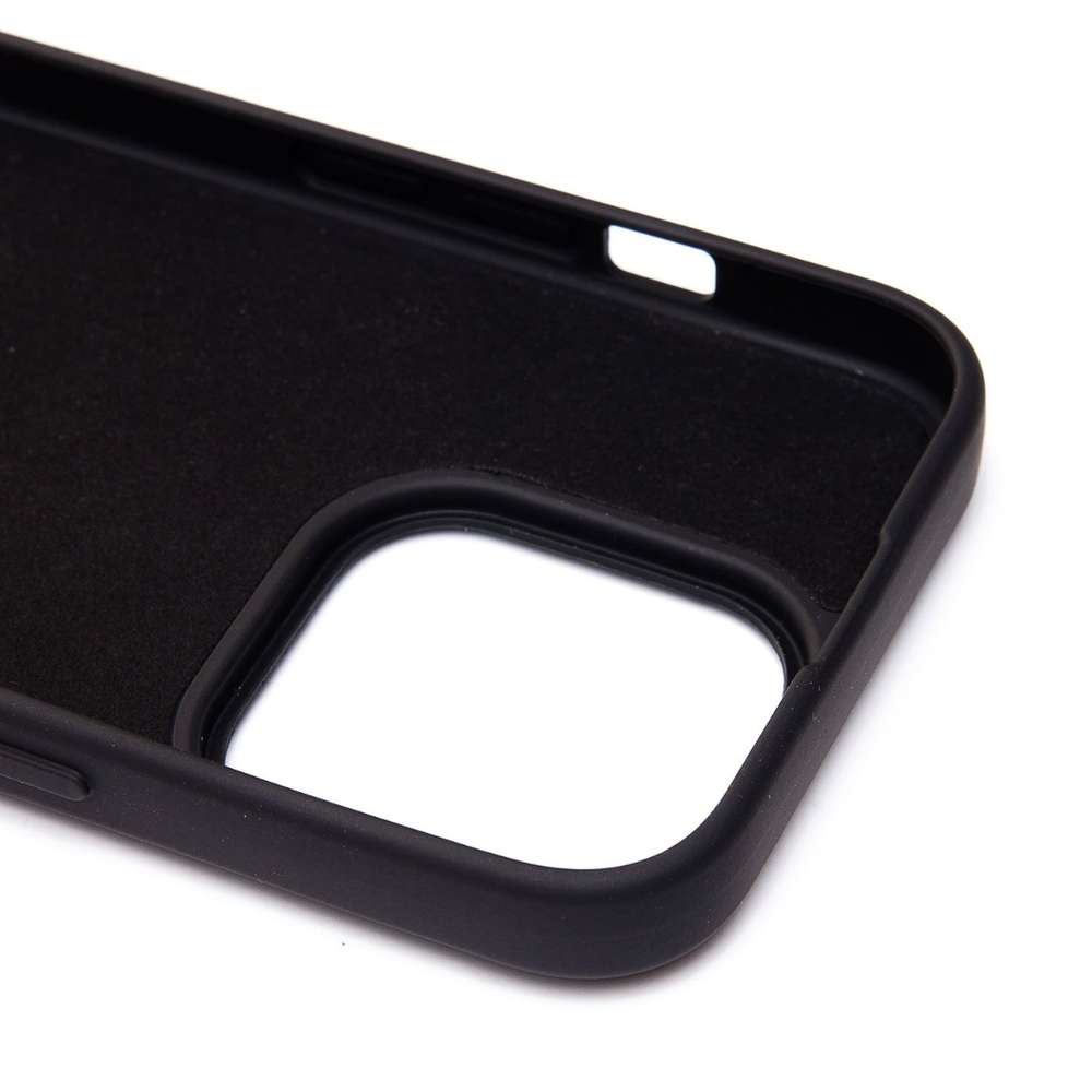 Силиконовый матовый чехол Activ Full Original Design для iPhone 15 Pro Max, без логотипа, черный