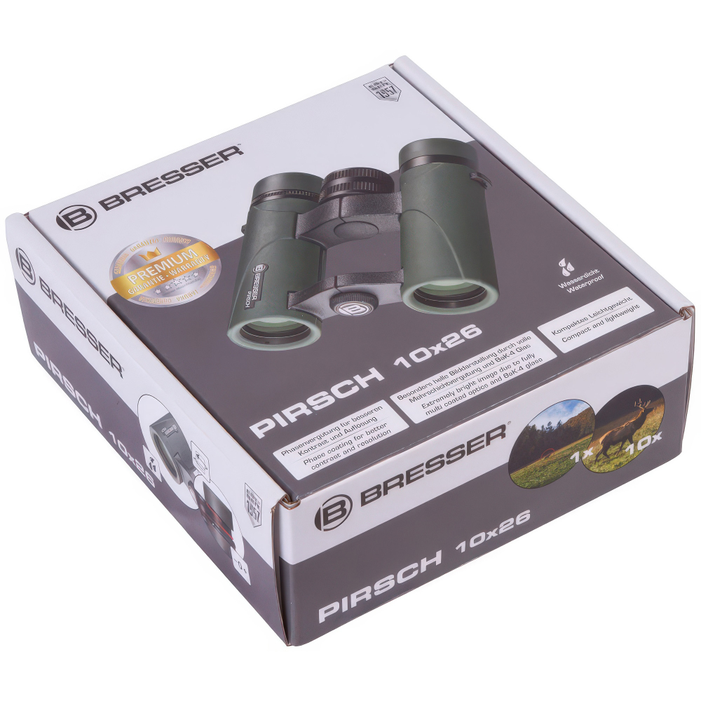 Бинокль Bresser Pirsch 10x26 - Упаковка