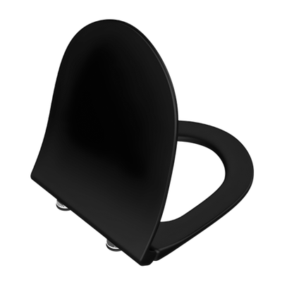 Sento тонкое дюропластовое сиденье микролифт, цвет Матовый черный