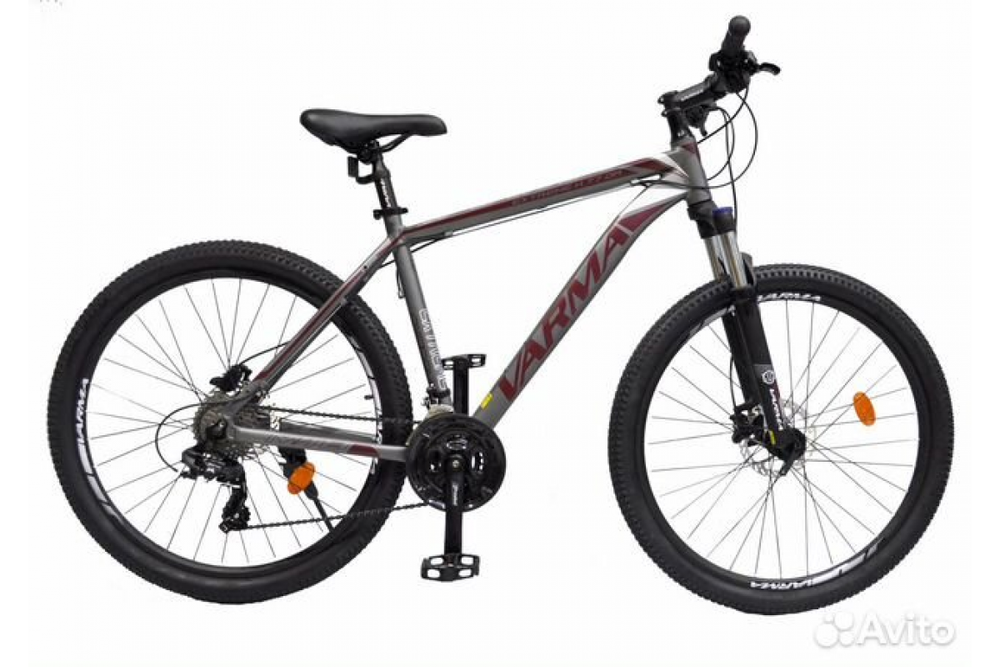 Велосипед 27.5" VARMA EXTREME H 77DA  р.19 серый 27ск. ал.
