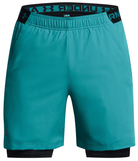 Теннисные шорты Under Armour Vanish Woven 2-in-1 Shorts - circuit teal/black