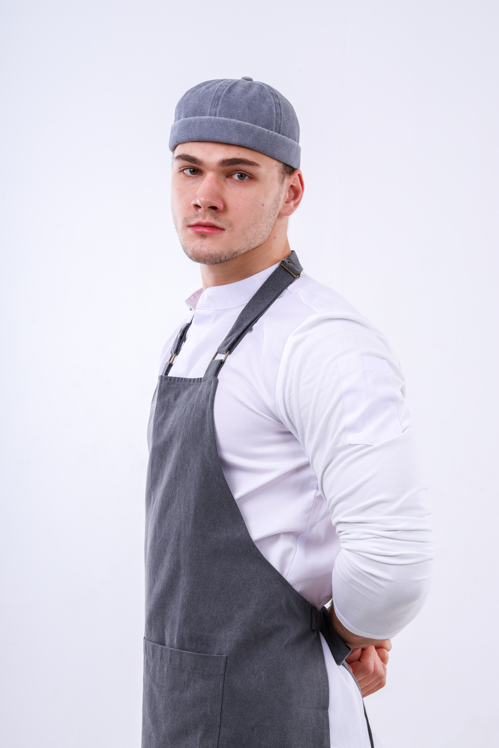 Докер grey vintage кепка без козырька