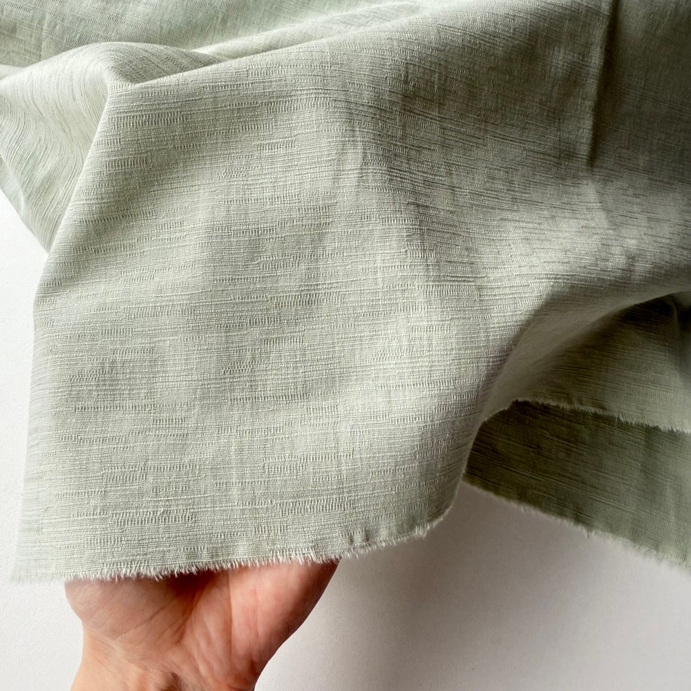 Фактурный хлопок «Рельеф» Мятный