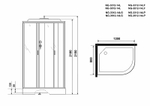Душевая кабина Niagara Classic 120x80 L NG-3312-14LP без гидромассажа