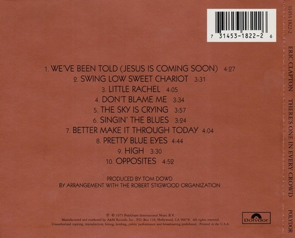 Eric Clapton / There's One In Every Crowd (CD)