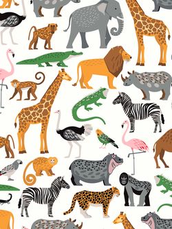 Наволочка комплект 2шт Сказка "Animals" 40х60 см,бязь