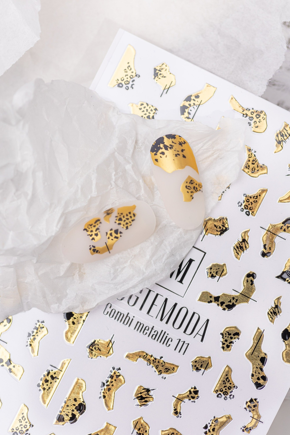 Nogtemoda Наклейки для ногтей Combi Metallic 111