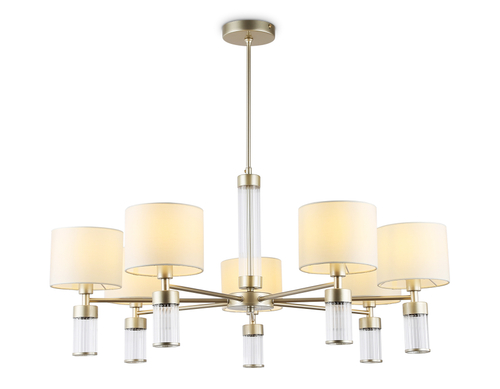 Светильник подвесной LH71303/7 CGD/WH золото/белый E14/7 max 40W D860*740