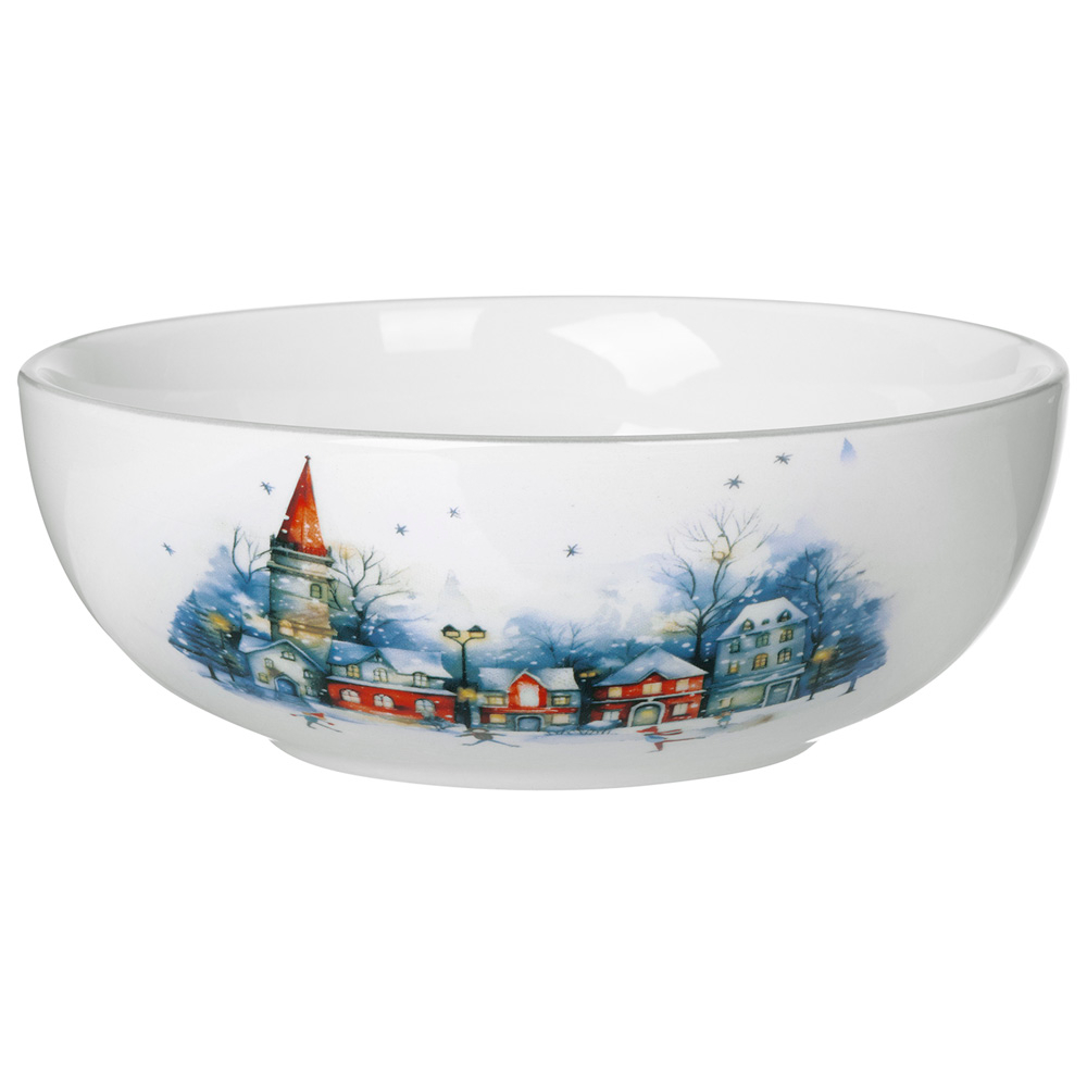 Салатник Agness "С новым годом!" 16.5х6см