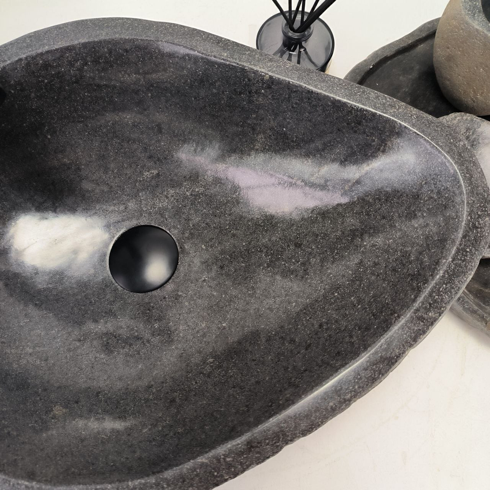 Раковина из речного камня RS-62820 (51*37*16) 56