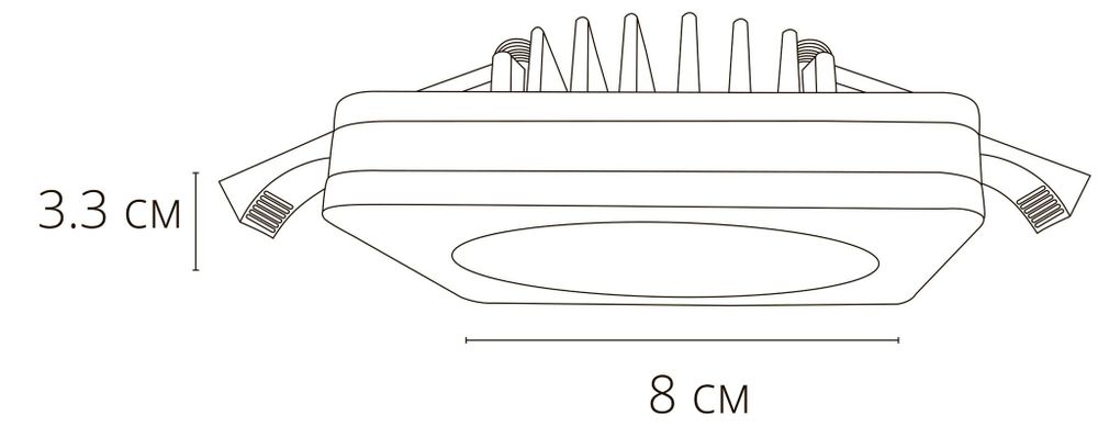 Точечный встраиваемый светильник Arte Lamp