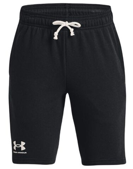 Детские теннисные шорты Under Armour Boys' UA Rival Terry Shorts - black/mod gray
