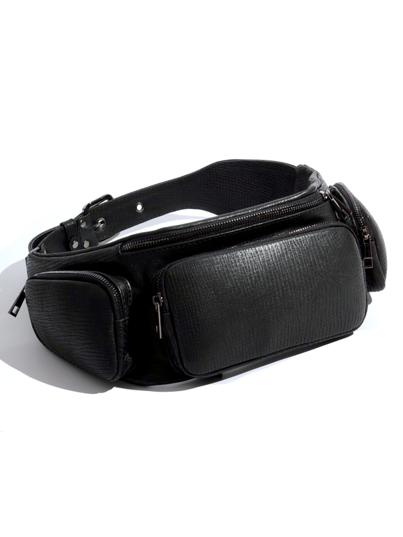 Кожаная поясная сумка