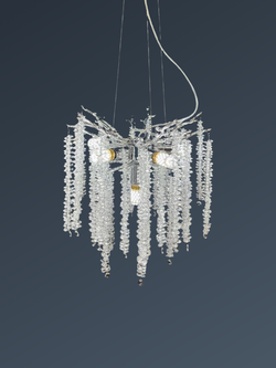 Люстра подвесная Lanbos, 6 ламп Е14, мощность до 240 Вт, до 15 кв м, хром