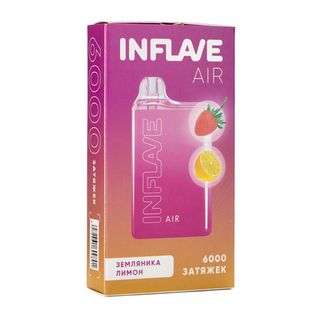 Купить Одноразовый Pod INFLAVE AIR - Земляника Лимон (6000 затяжек)