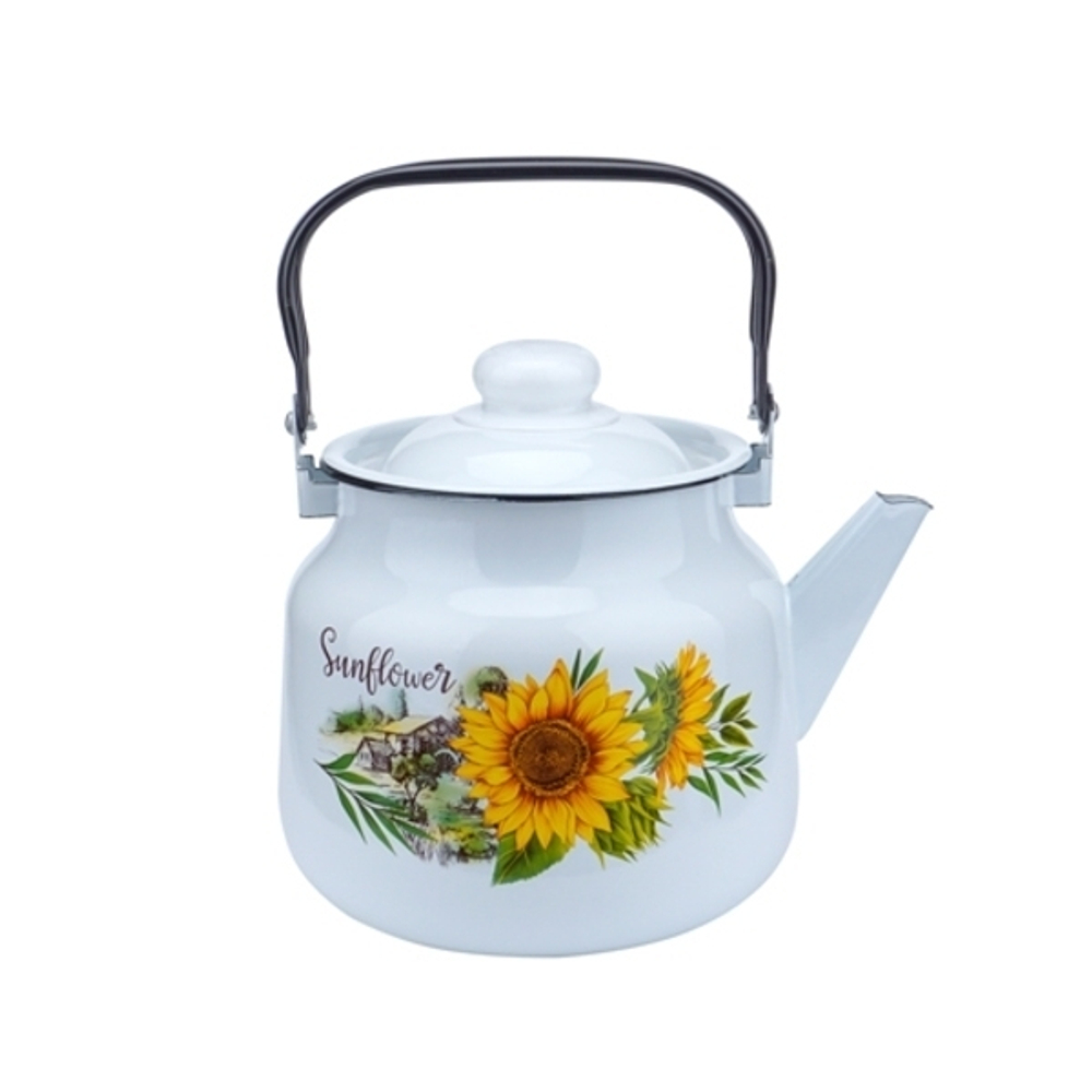 Чайник эмалированный 3,5л «Подсолнухи» 01-2713/4
