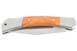 Складной нож STAYER с деревянными вставками большой 47620-2_z01