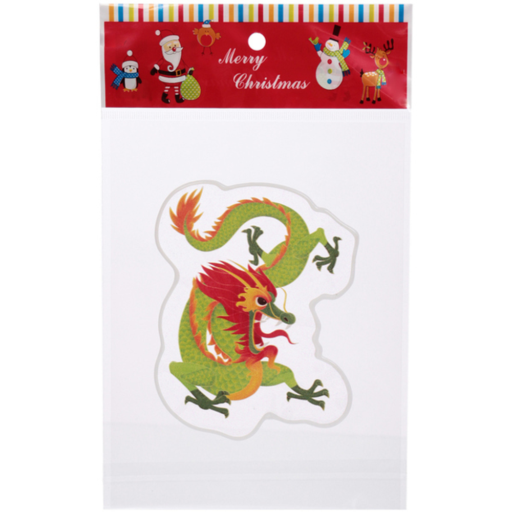 Наклейка на стекло «Сила Дракона» 15*20 см