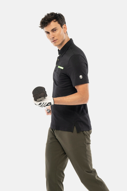 Мужское поло Hydrogen RUBBER LOGO TECH POLO (GL0013-007)