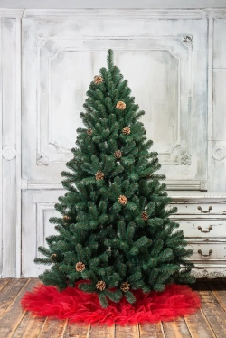 Искусственная елка Лапландия с шишками 300 см., мягкая хвоя, ЕлкиТорг (12300)