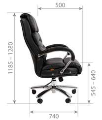Офисное кресло Chairman 409 Россия экопремиум черное
