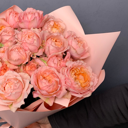 Букет "Джерси" кустовая пионовидная роза