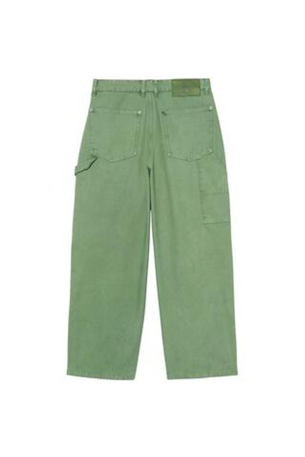 ZARA X BENITO ANTONIO БРЮКИ СВОБОДНОГО КРОЯ С КАРМАНОМ, ЗЕЛЕНЫЙ