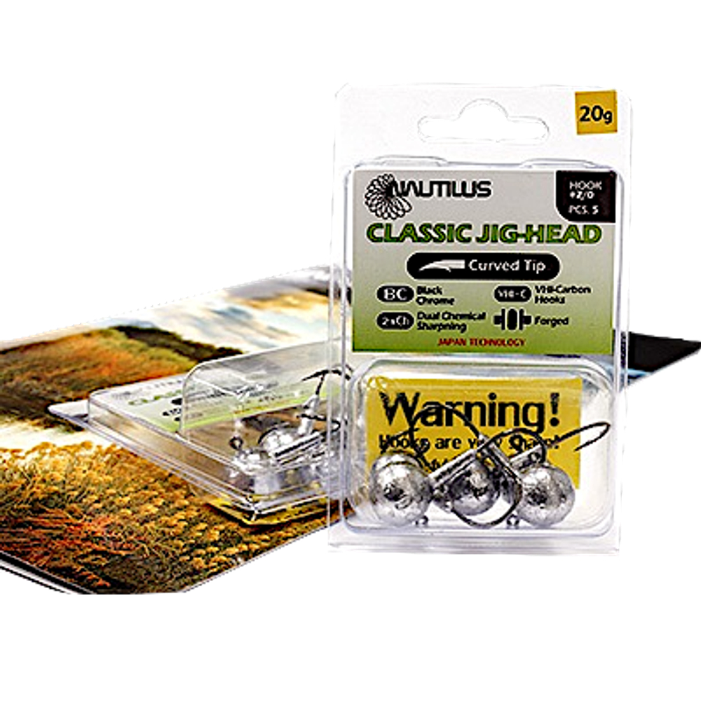 Джиг головка Шар 01/0 10.0г 5шт Nautilus Classic Gamakatsu TH JIG Leg90 1упак