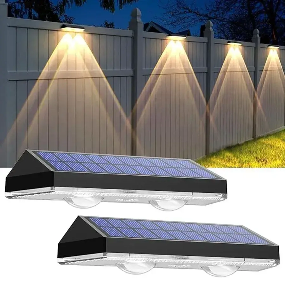 Архитектурная уличная подсветка на солнечной батарее (2 шт.)