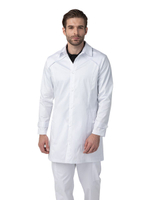 Халат медицинский мужской Dr. Nice DRN825 с воротником, белый, 48